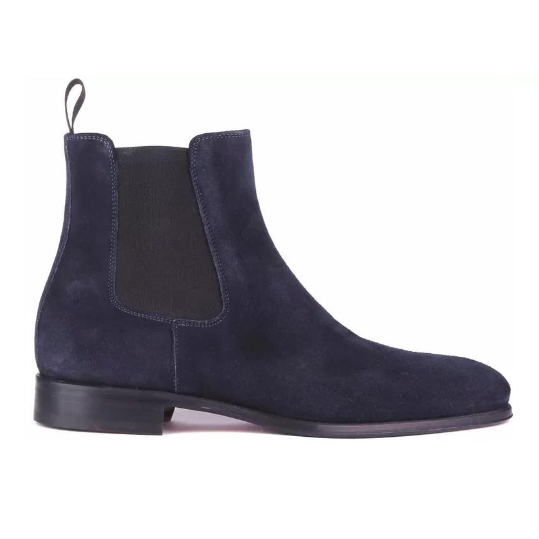 blue-suede-chelsea-boots-for-mens-leather-ankle-boots