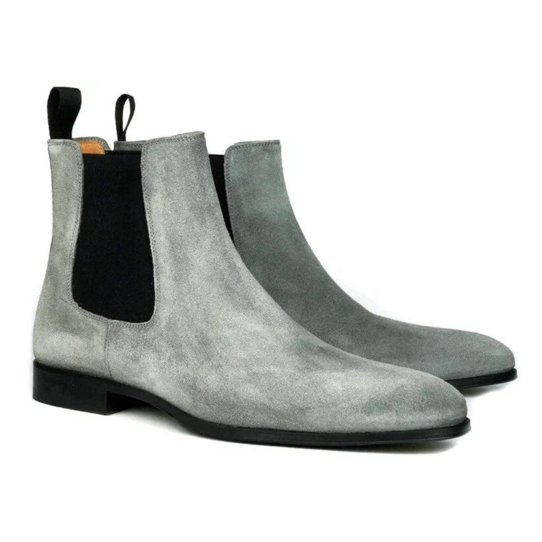gray-suede-chelsea-boots-for-  display picture 2