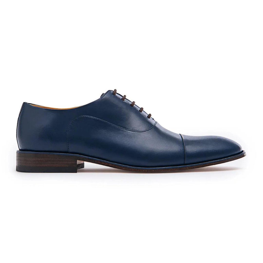 oxford-blue-dress-shoes-for-mens-cap-toe-formal-shoes