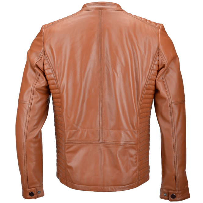 Cafe Racer Brown Jacket for Men’s Brown Leather Jacket