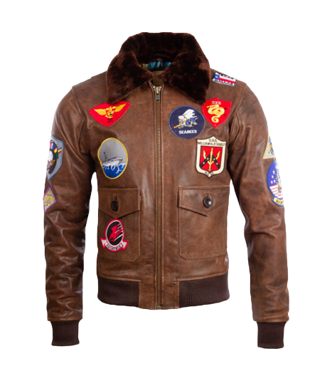 Top Aviator Bomber Jacket for Men’s Brown Leather Jacket - Leather ...