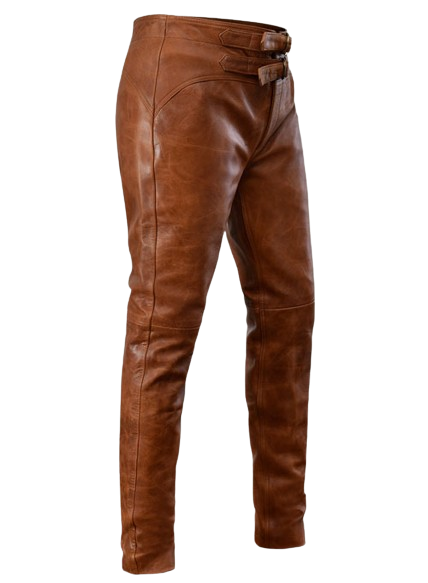 Brown Leather Pant for Men Jim Morrison Leather Pant