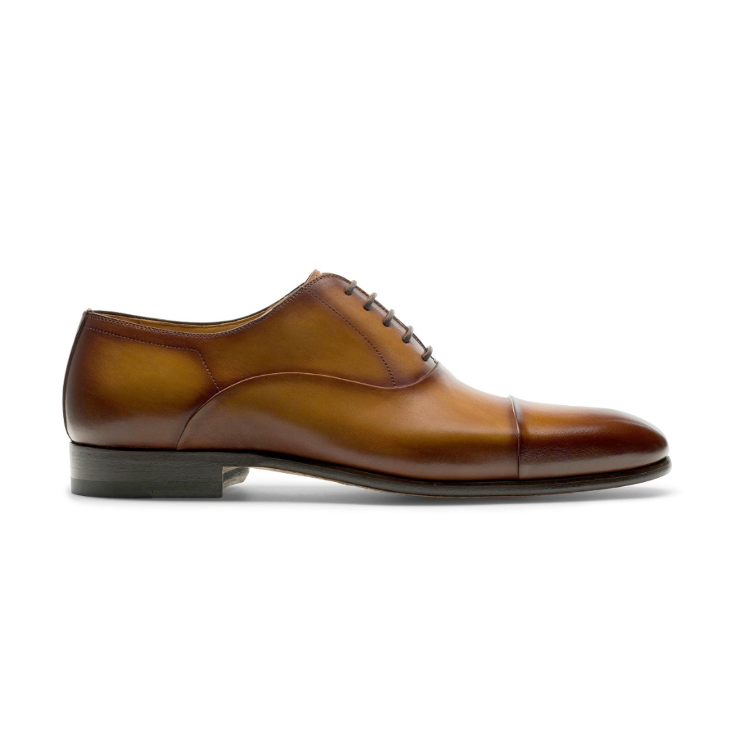 Oxford Curri Dress Shoes for Men's Cap Toe Formal Shoes