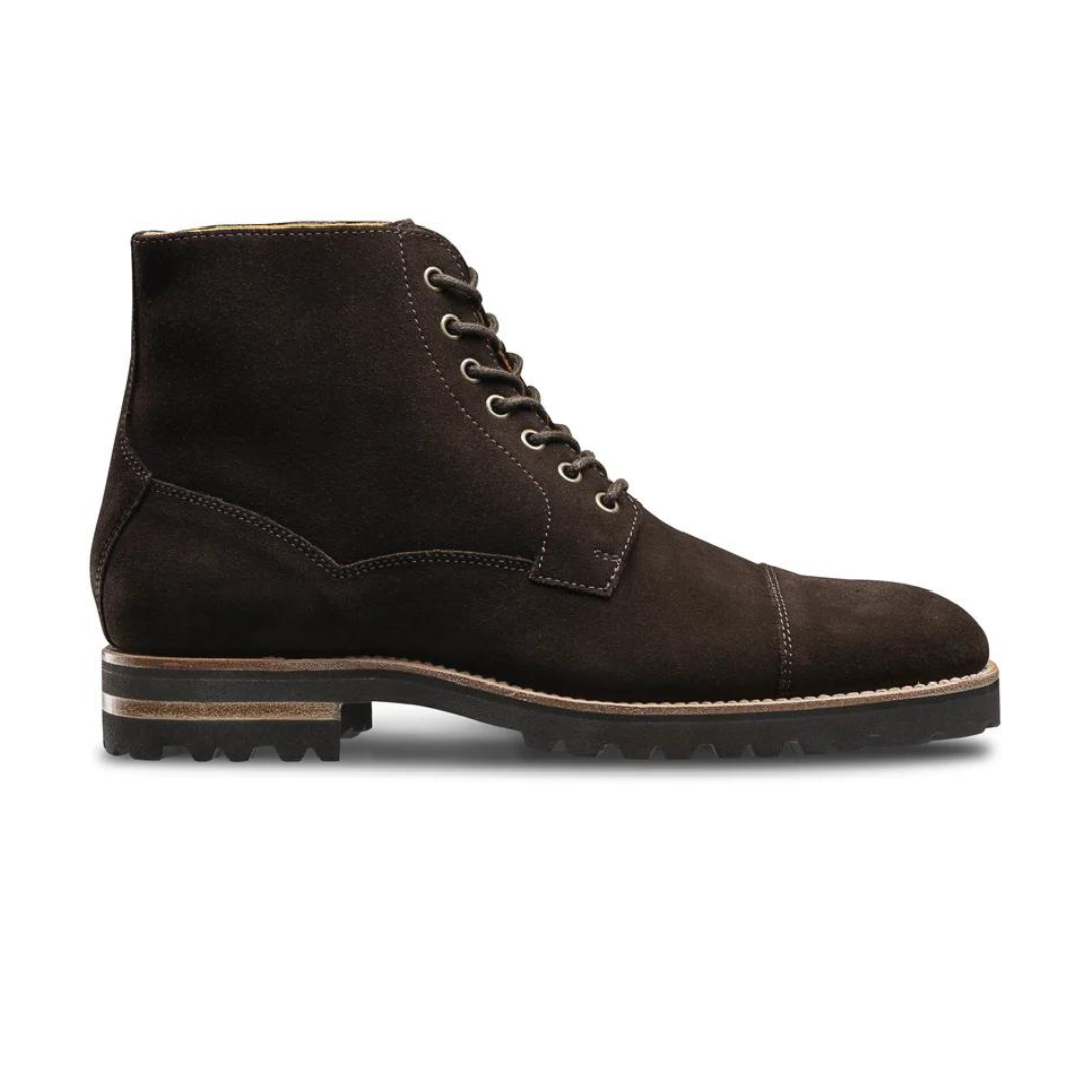 Brown Calfskin Ankle Boots for Men's Leather Ankle Boots