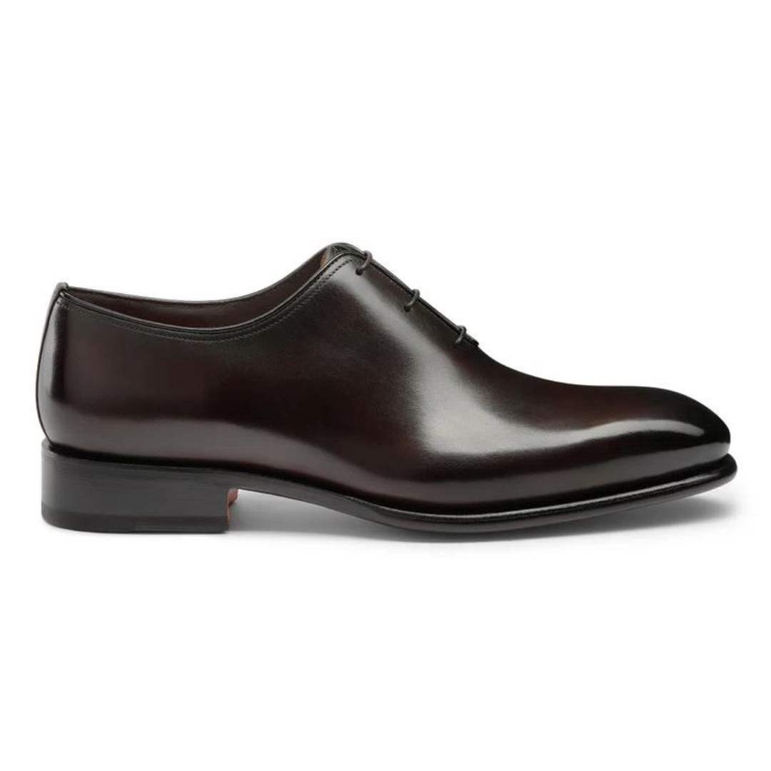 Oxford Brown Polished Shoes for Men's Brown Leather Dress Shoes