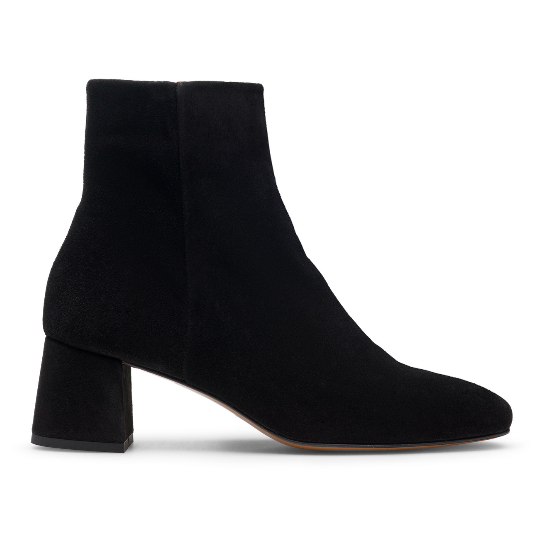 Black Suede Long Boots for Women’s Leather Ankle Boots