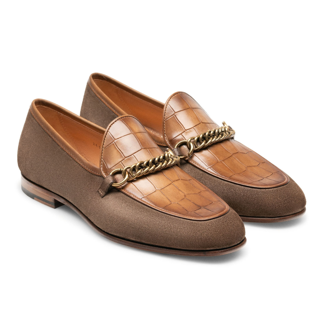 Born croc Embossed brown suede loafers unisex men’s size 9.5 women’s size 10.5 Crocs Loafer Suede Casual Shoes for Men for sale | eBay main image 2